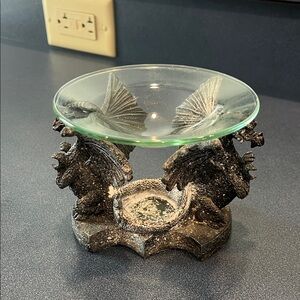 Dragon Themed Glass Oil Burner